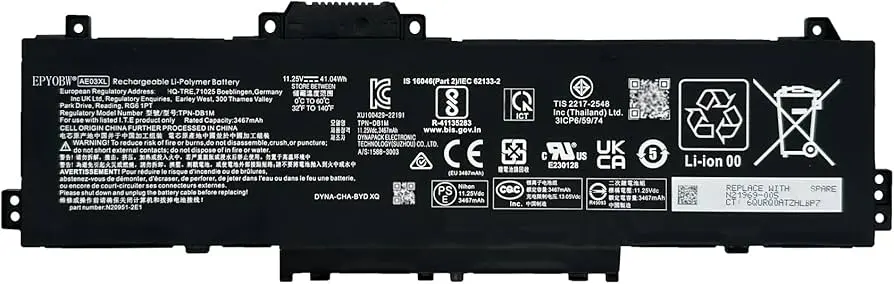 Batería AE03XL para Laptop - HP 14-ep (2023) / TPN-DB1N